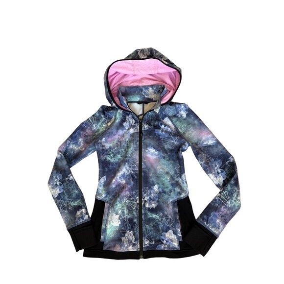 Ivivva by Lululemon Jacket Girls Size 12 Hooded Full Zip Athletic Jacket - Picture 1 of 13